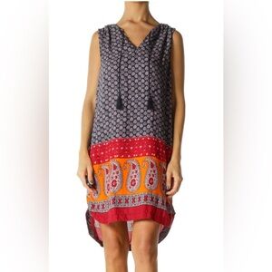 BeachLunchLounge Women's Paisley Sleeveless Shift Dress Style#42533A Size Medium